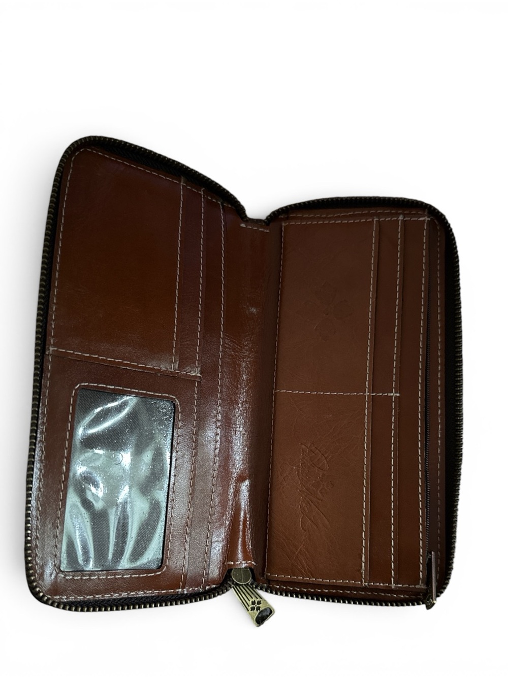 Patricia Nash Tote, Wallet And Dusty. Hand Painted, Italian Leather EUC - Picture 3 of 10